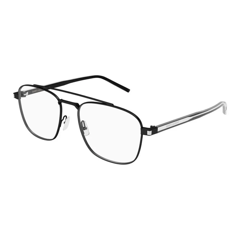 NWT Yves Saint Laurent SL-665-OPT Black Crystal 56mm Eyeglasses